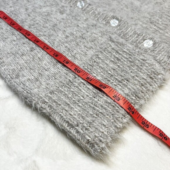 Leith Alpaca Blend Cardigan Eyelash Knit Sz Small - Picture 10 of 10